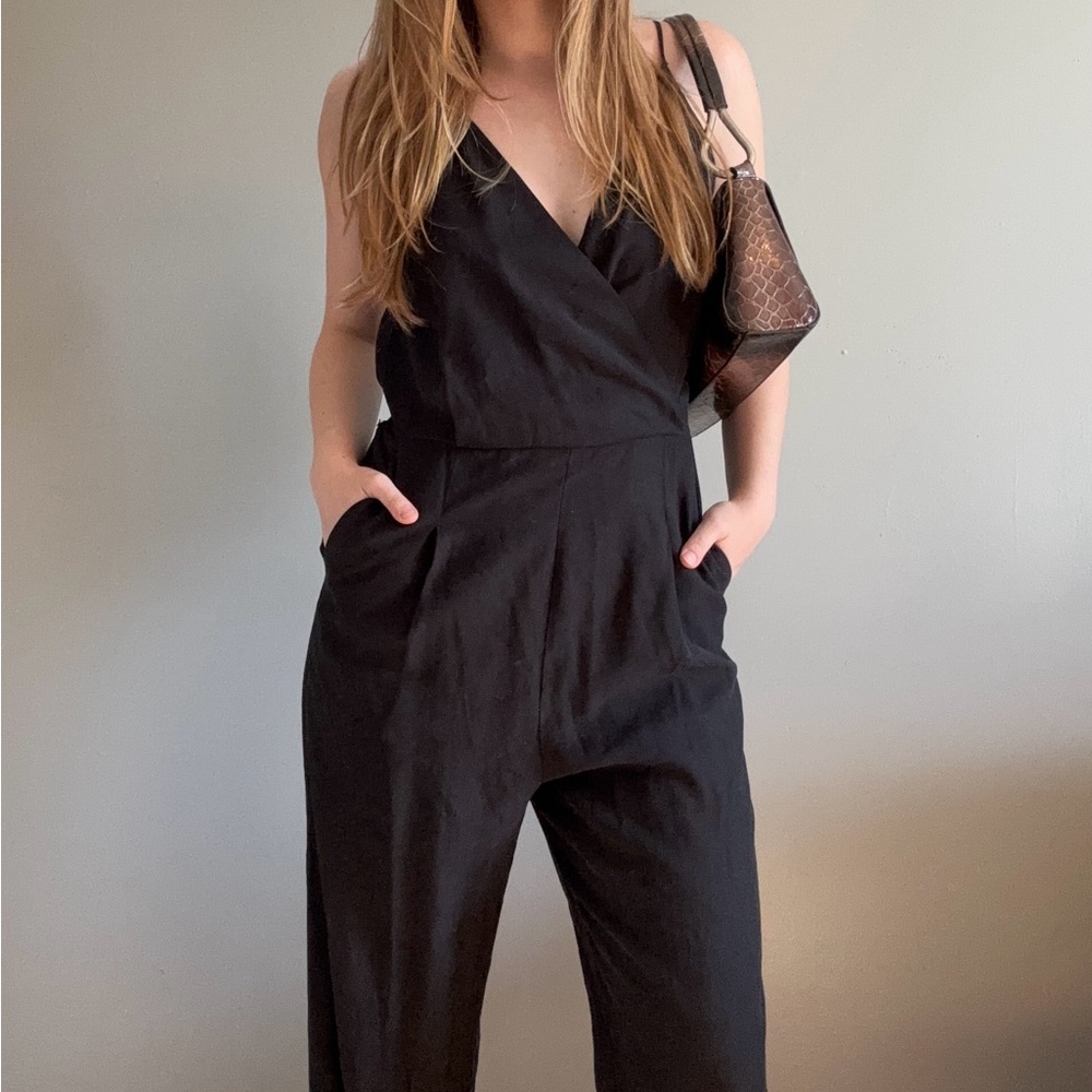 Mango Suit Black Pant Jumpsuit